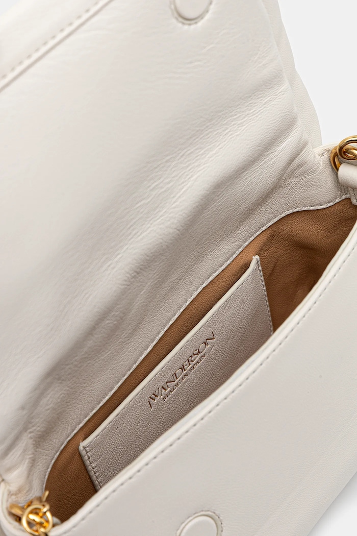 JW Anderson leather handbag Bow Small Twister HB0698.LA0355 white