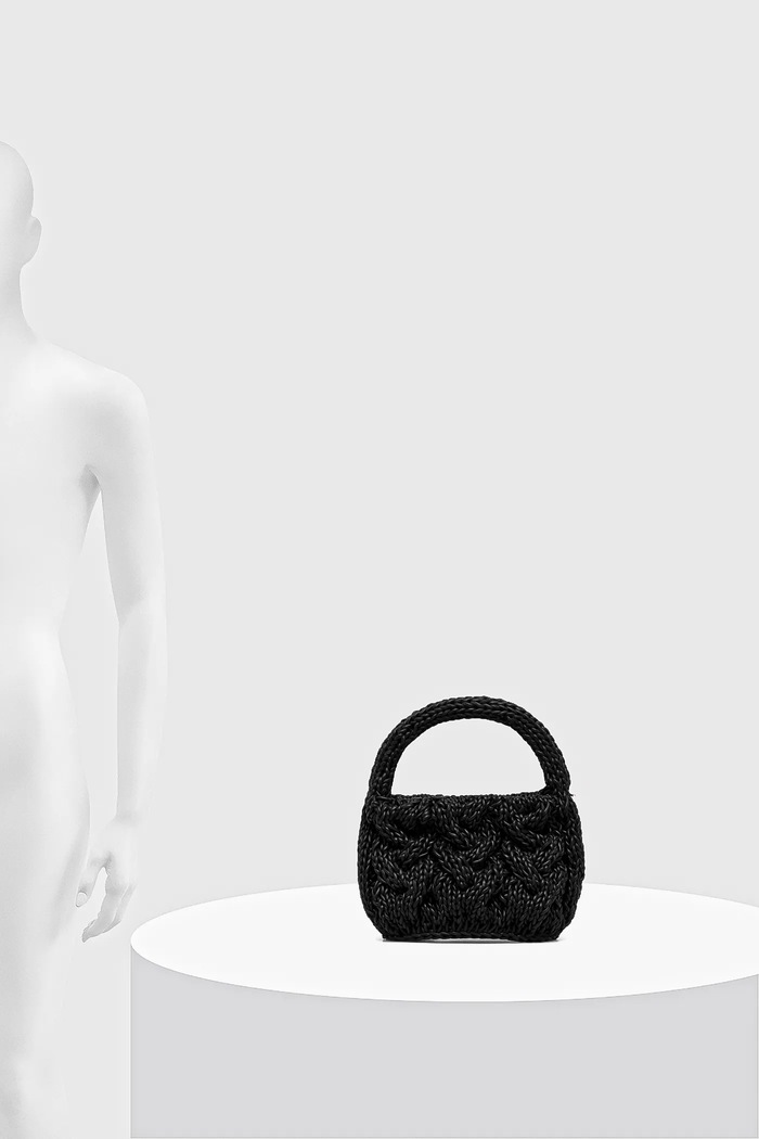 Кожаная сумочка JW Anderson Small Cable Knit HB0712.LA0365