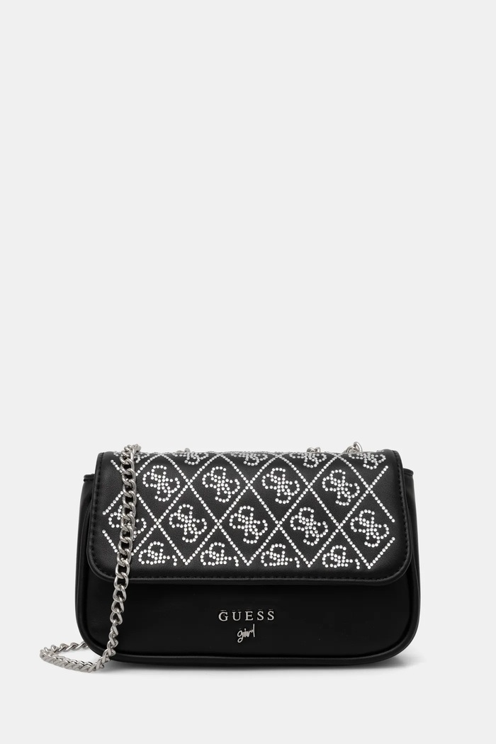 Παιδική τσάντα Guess απομίμηση λείου δέρματος μαύρο J5RZ01.WG410.PPYA