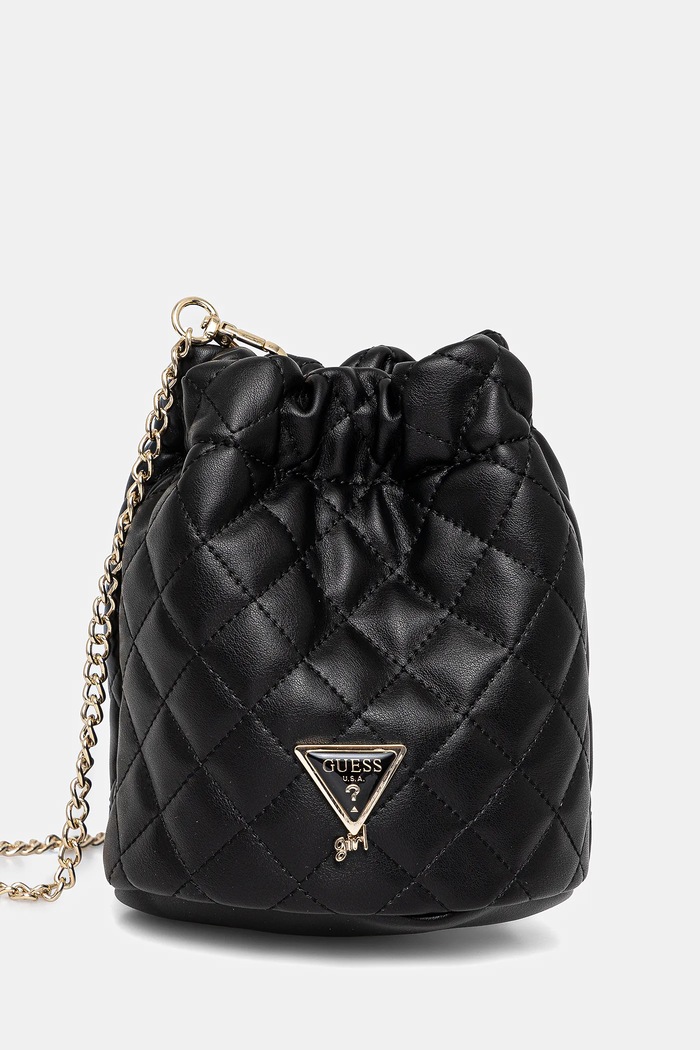 Guess torebka Girl aplikacja czarny J5GZ25.WGT10.PPYA