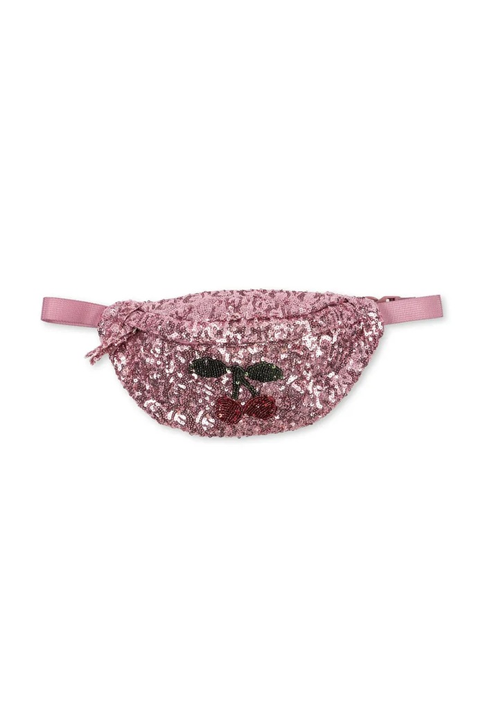 Dětská ledvinka Konges Sløjd SEQUIN BUMBAG nášivka růžová KS102391