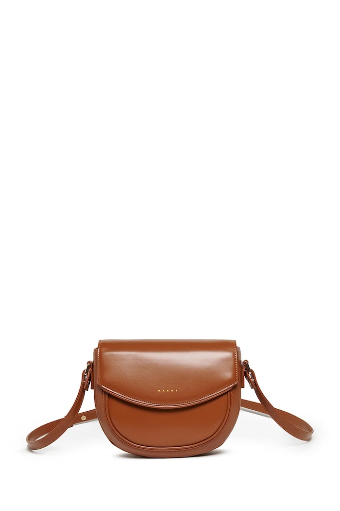 Παιδική τσάντα Marni MW94F SMILE BAG BAGS απομίμηση λείου δέρματος καφέ M01476