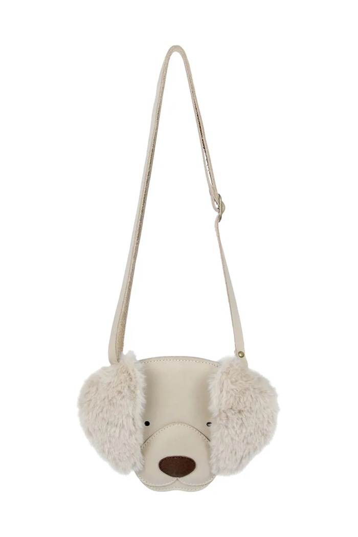 Donsje torebka skórzana dziecięca Britta Exclusive Purse Golden Retriever 5002034 biały SS26