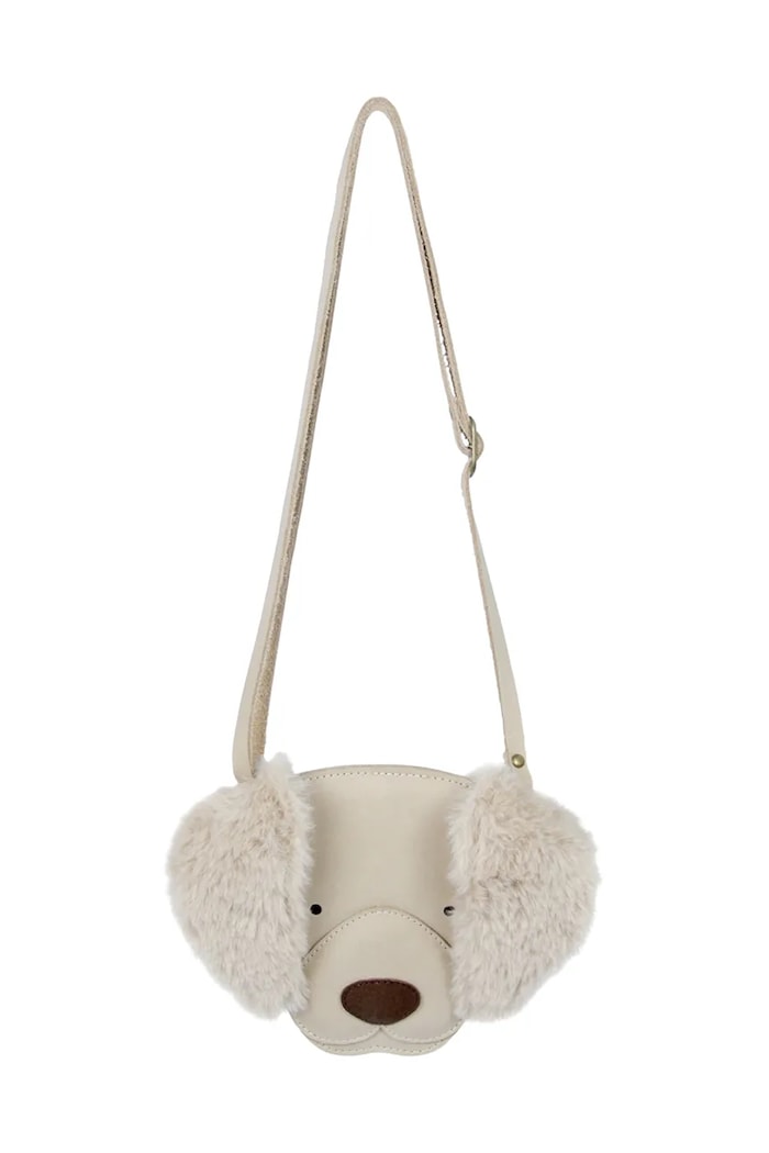Donsje torebka skórzana dziecięca Britta Exclusive Purse Golden Retriever 5002034 biały SS26