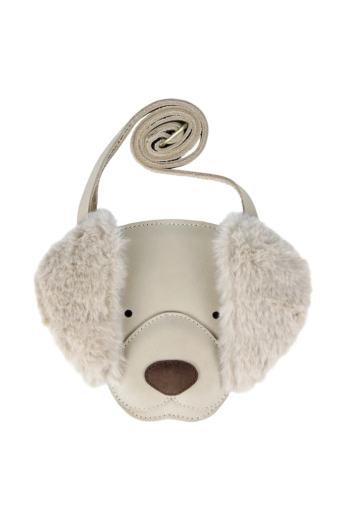 Dziewczynka Donsje torebka skórzana dziecięca Britta Exclusive Purse Golden Retriever 5002034 biały