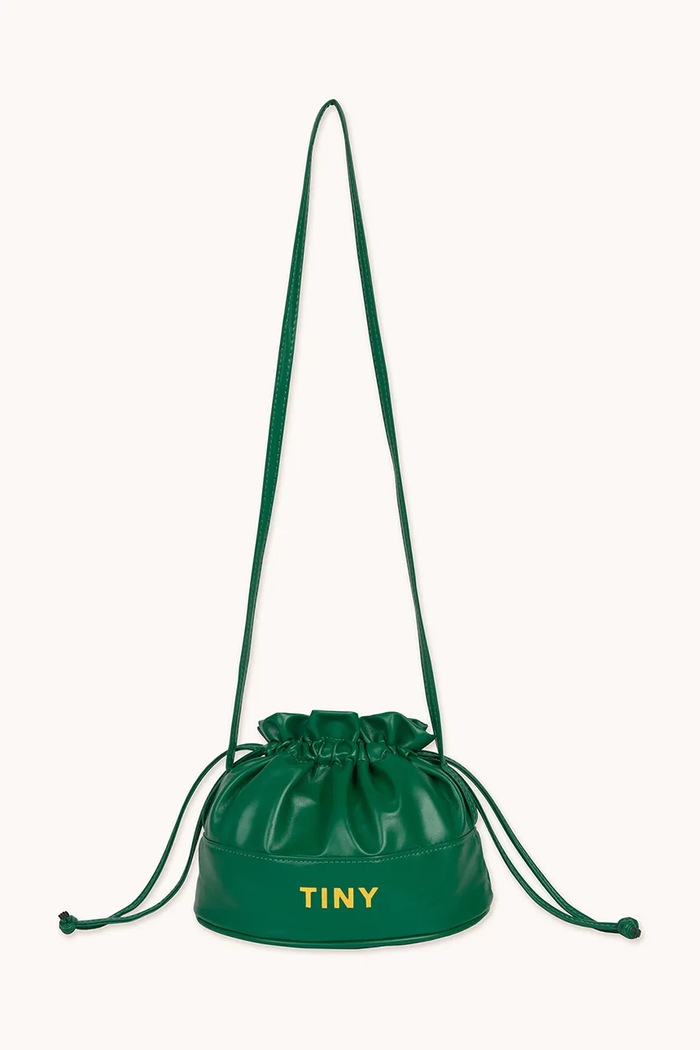 Dětská kabelka Tinycottons SOLID BUCKET BAG SS25.388 zelená SS25