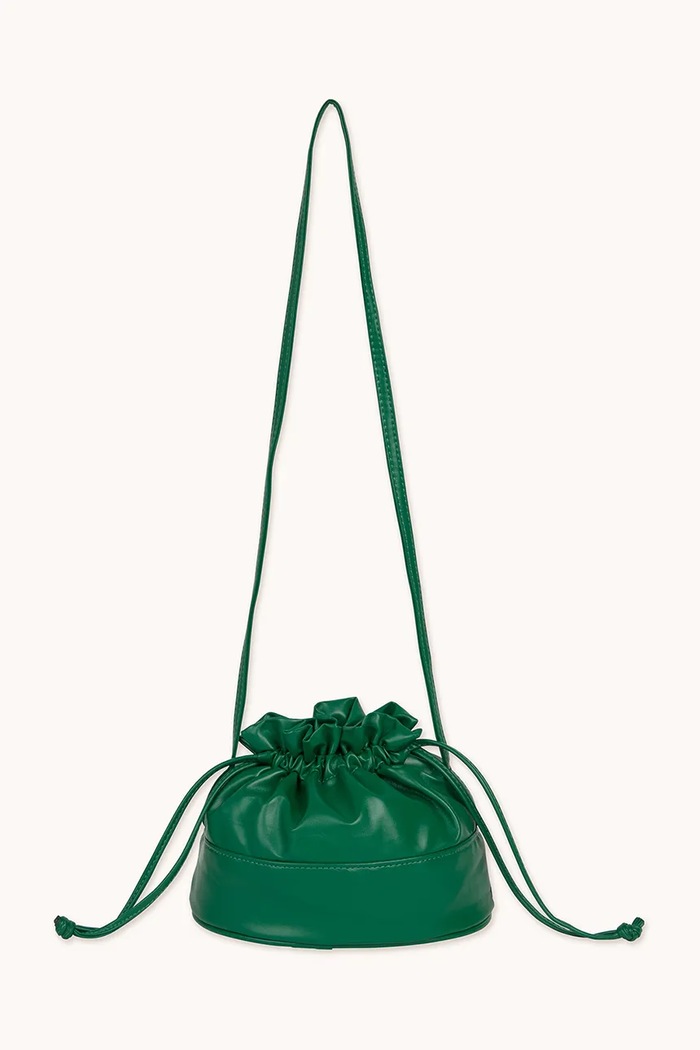 DÍVKA Dětská kabelka Tinycottons SOLID BUCKET BAG SS25.388 zelená