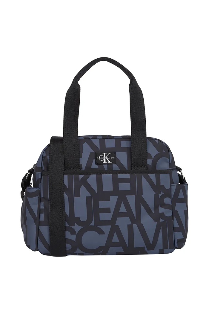 Taška na kočárek Calvin Klein Jeans vzorovaný černá IU0IU00708.PPYA