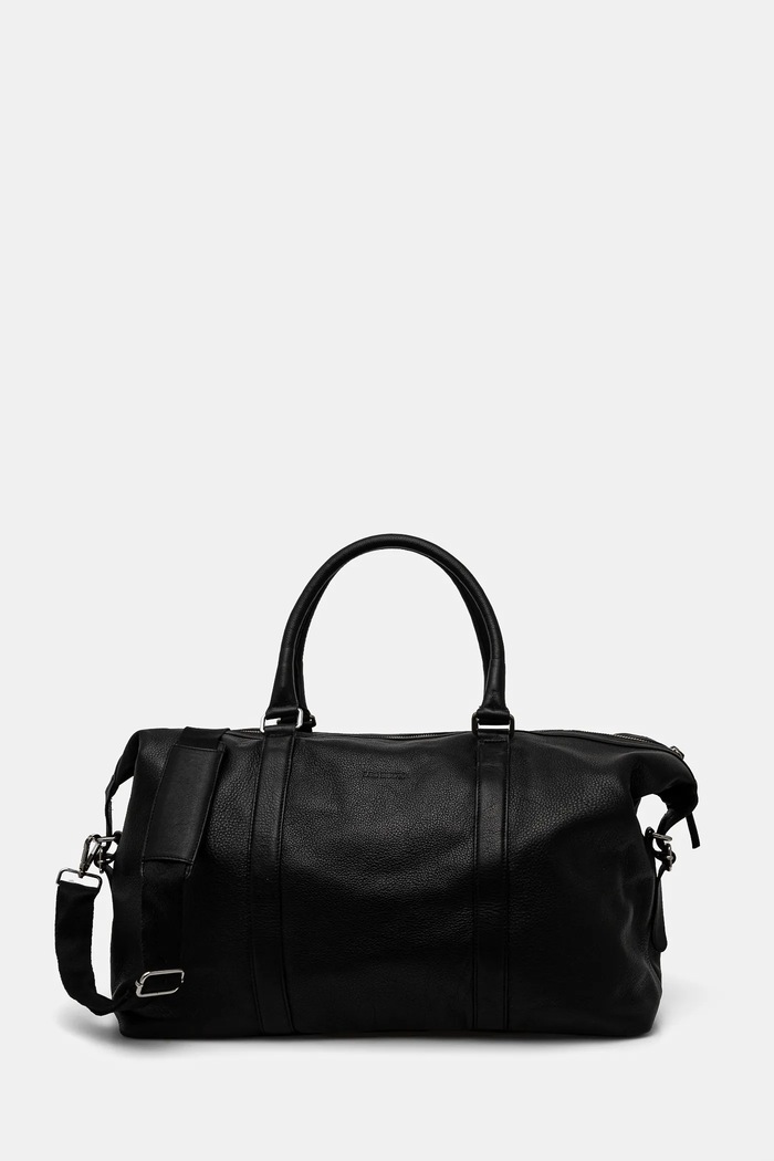 Les Deux torba skórzana Leather skóra licowa czarny LDM940064