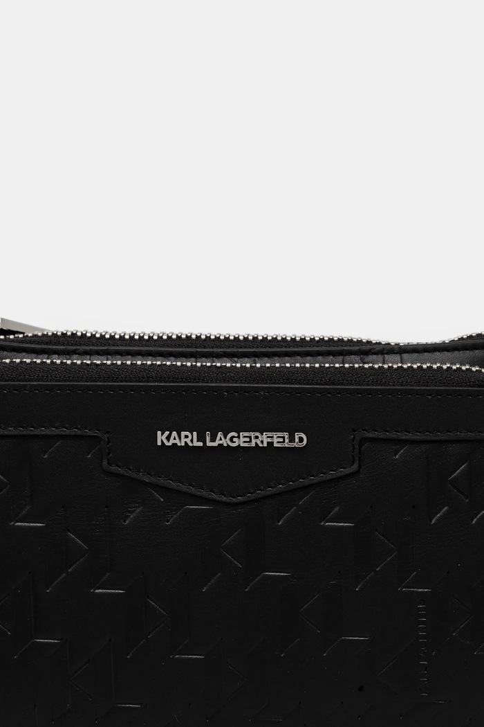 Δερμάτινο φακελάκι Karl Lagerfeld K/LOOM A1M30004 μαύρο