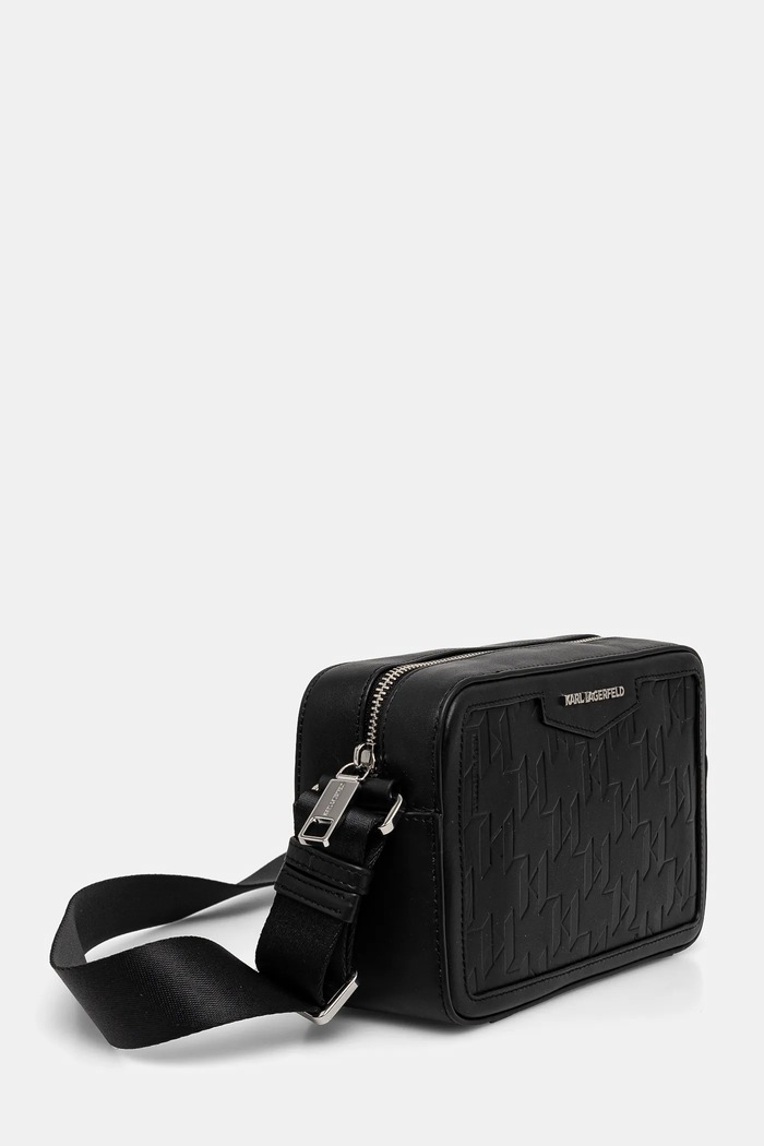 Doplnky Kožená taška Karl Lagerfeld K/IKON A1M30067 čierna
