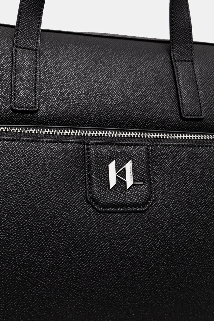 Кожена чанта Karl Lagerfeld K/MONOGRAM черен A1M30098