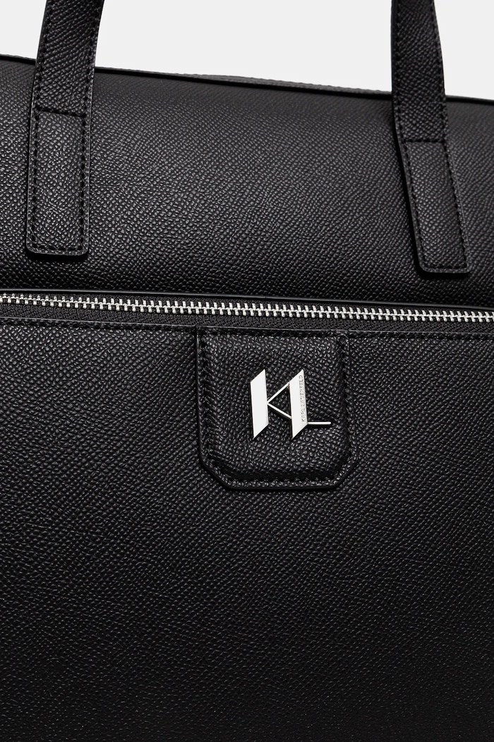 Кожена чанта Karl Lagerfeld K/MONOGRAM черен A1M30098