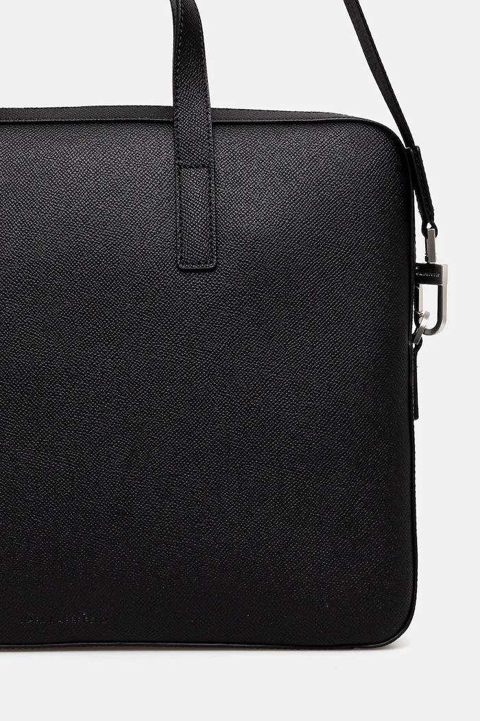 Кожена чанта Karl Lagerfeld K/MONOGRAM A1M30098 черен