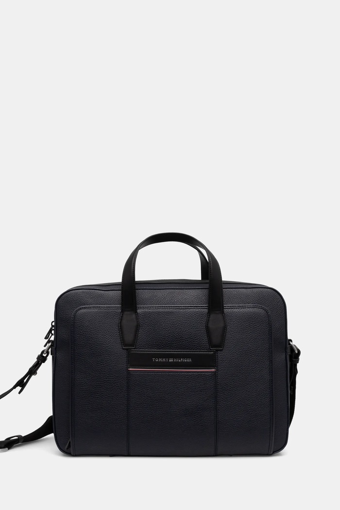 Τσάντα Tommy Hilfiger συνθετικό σκούρο μπλε AM0AM13095