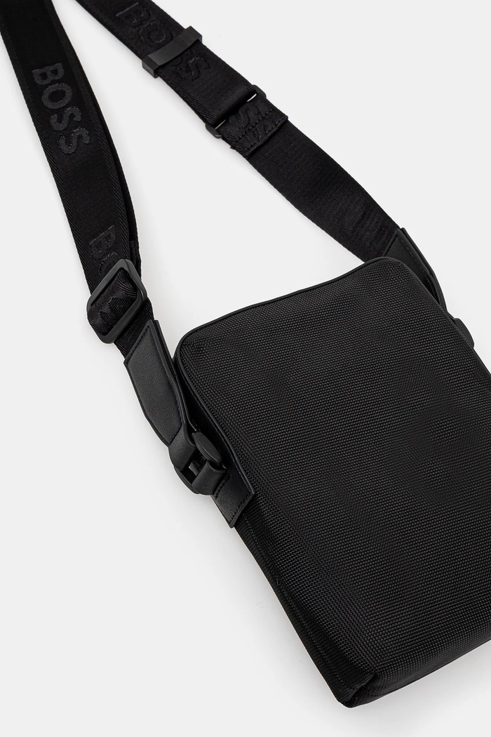 Accesorii BOSS geantă mică de umăr pentru bărbați Ray_N_NS Zip 50536169 negru