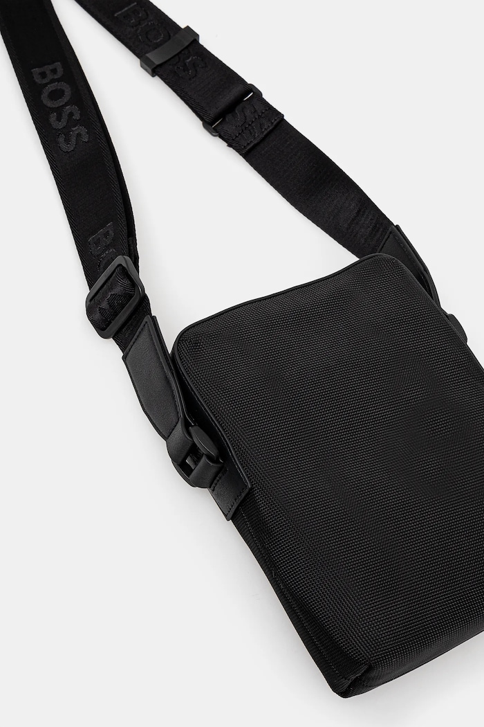 Accesorii BOSS geantă mică de umăr pentru bărbați Ray_N_NS Zip 50536169 negru