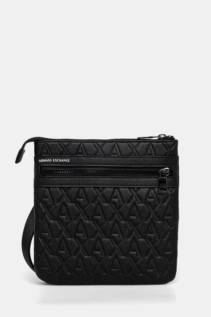 Malá taška Armani Exchange imitácia kože čierna XM000579.AF12133.NOS