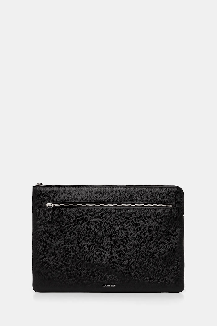 Kožna torba za laptop Coccinelle za laptop crna E5.MUK.86.01.01