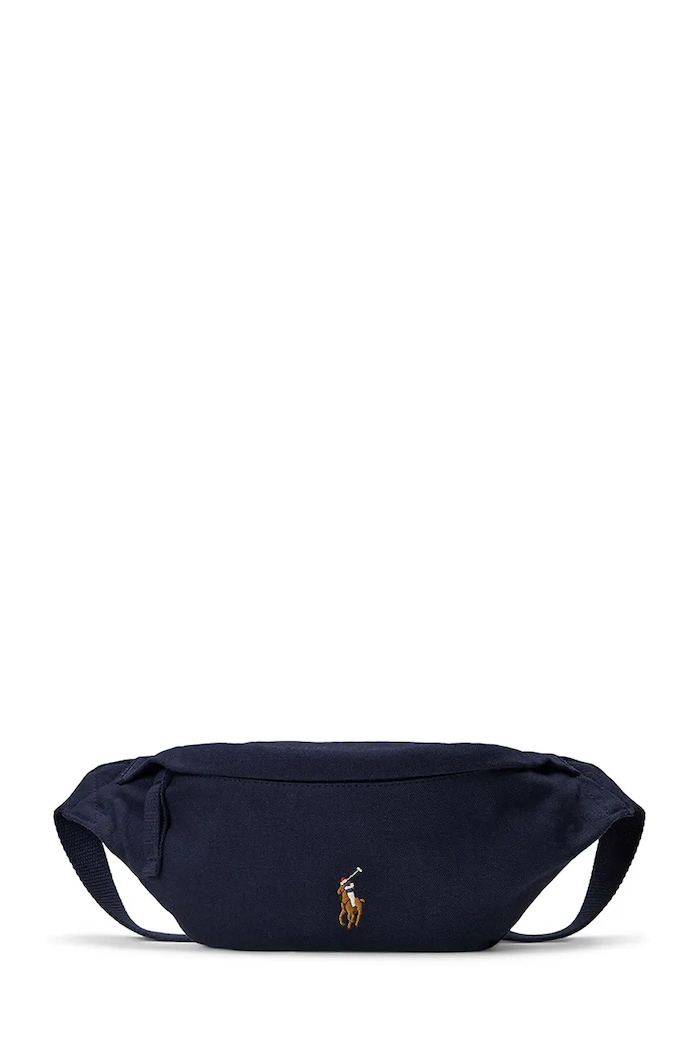 Сумка на пояс Polo Ralph Lauren гладкий темно-синій 405967605