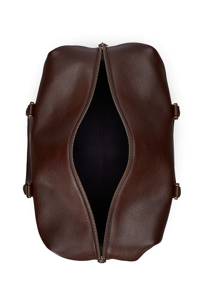 Δερμάτινη τσάντα Polo Ralph Lauren 36,8 x 29,2 x 18,4 cm καφέ 405962459
