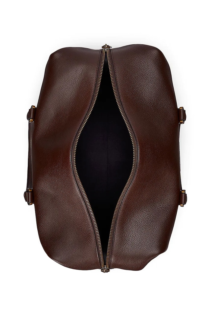 Δερμάτινη τσάντα Polo Ralph Lauren 36,8 x 29,2 x 18,4 cm καφέ 405962459