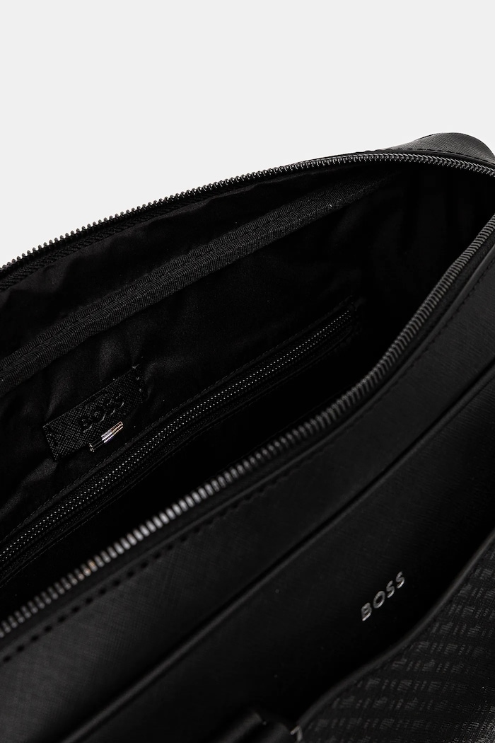 BOSS geantă de piele 50542235 negru
