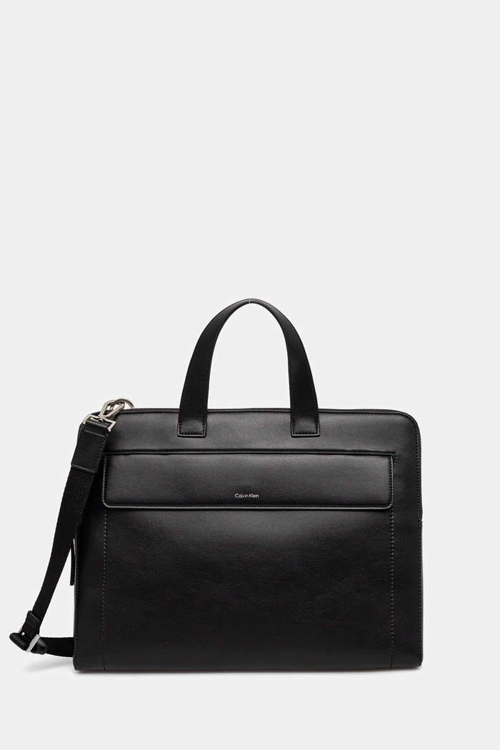 Taška na notebook Calvin Klein imitácia kože čierna K50K512936