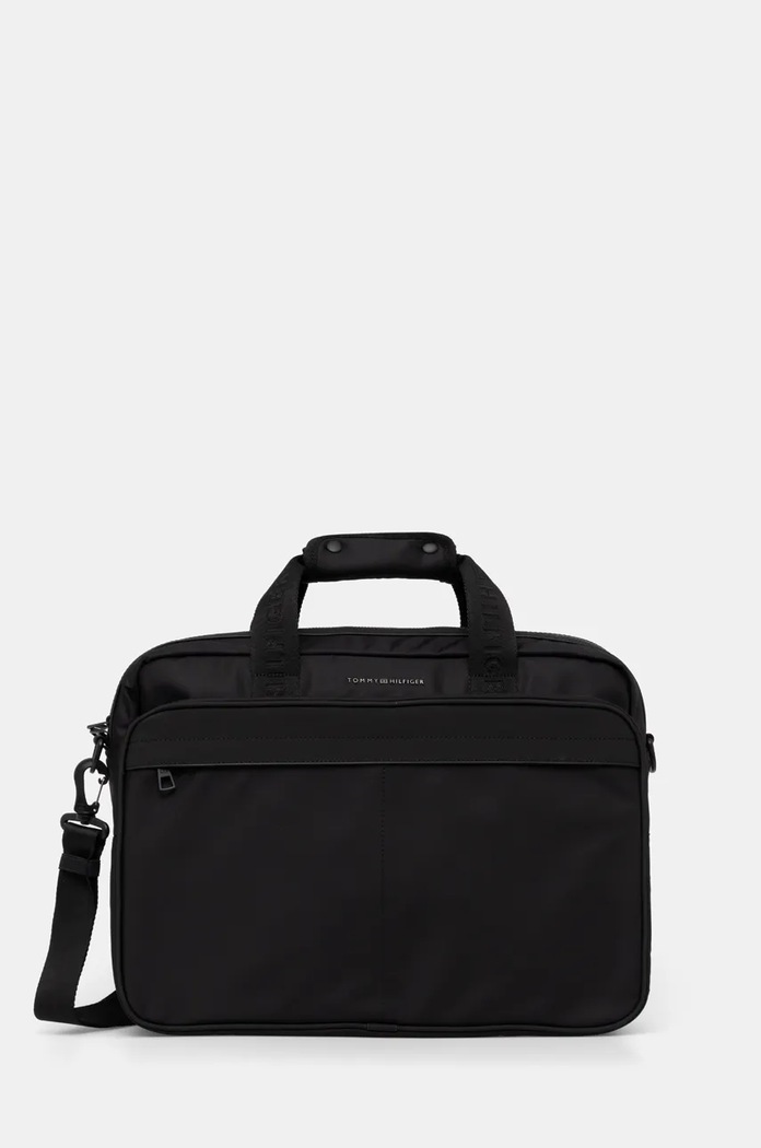 Tommy Hilfiger torba na laptopa mieści A4 czarny AM0AM13186