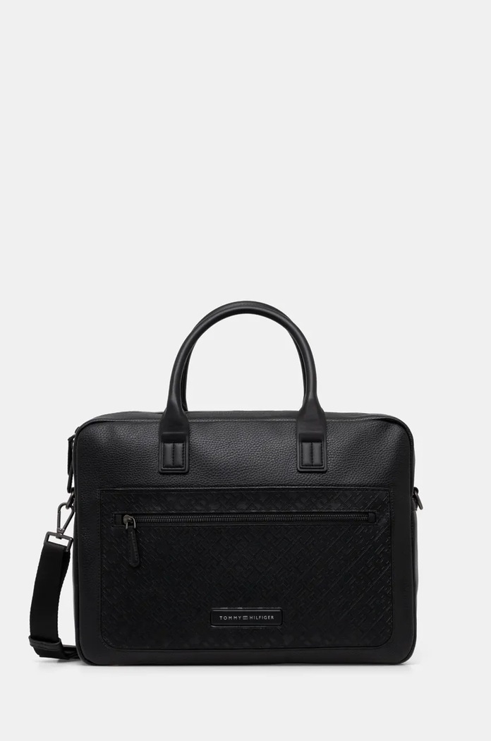 Tommy Hilfiger torba na laptopa mieści A4 czarny AM0AM13209