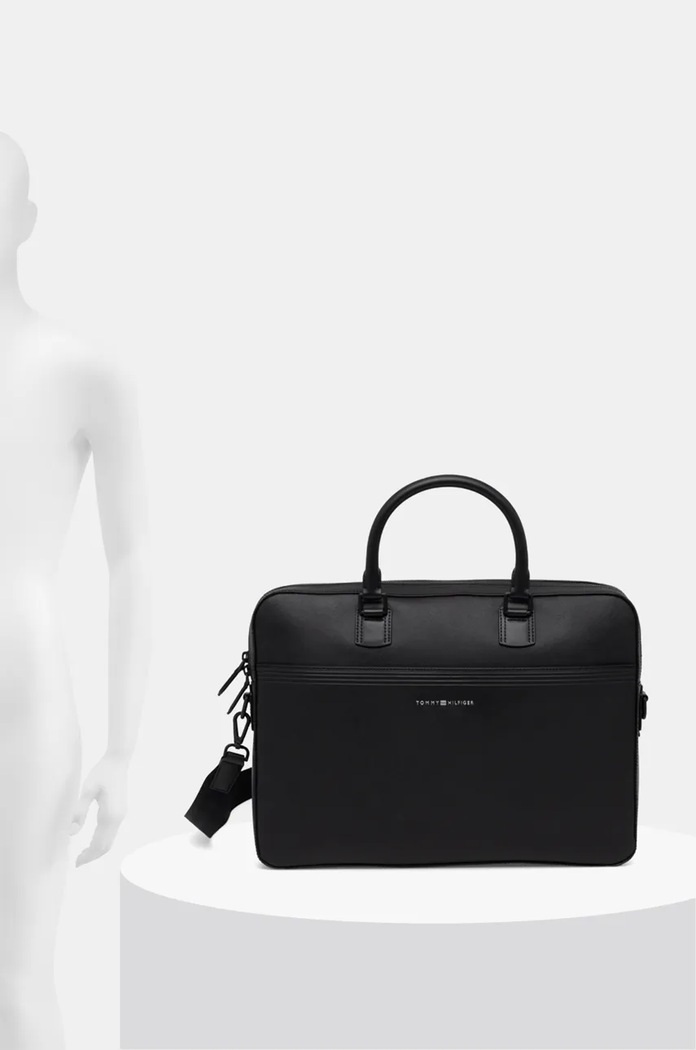 Kožená taška Tommy Hilfiger AM0AM13214