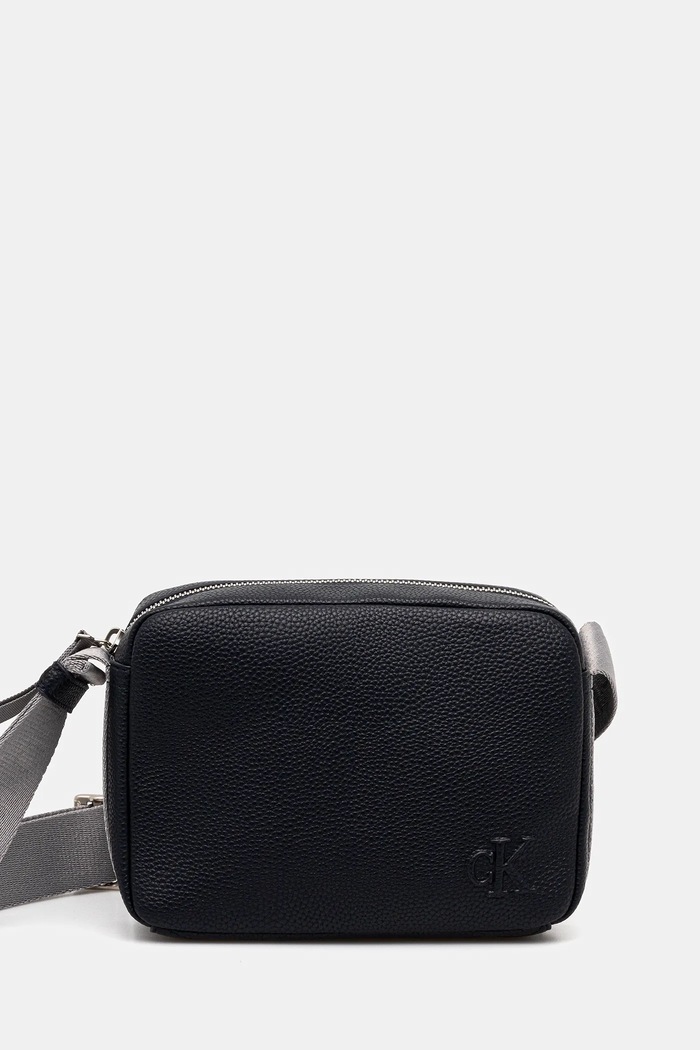 Kabelka Calvin Klein Jeans jednofarebný tmavomodrá LV04G3081G