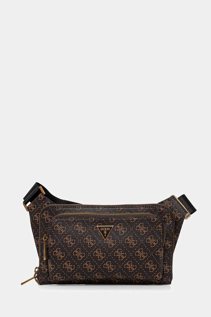 Torbica za okoli pasu Guess MILANO Ne ustreza A4 rjava HMMILO.P5214