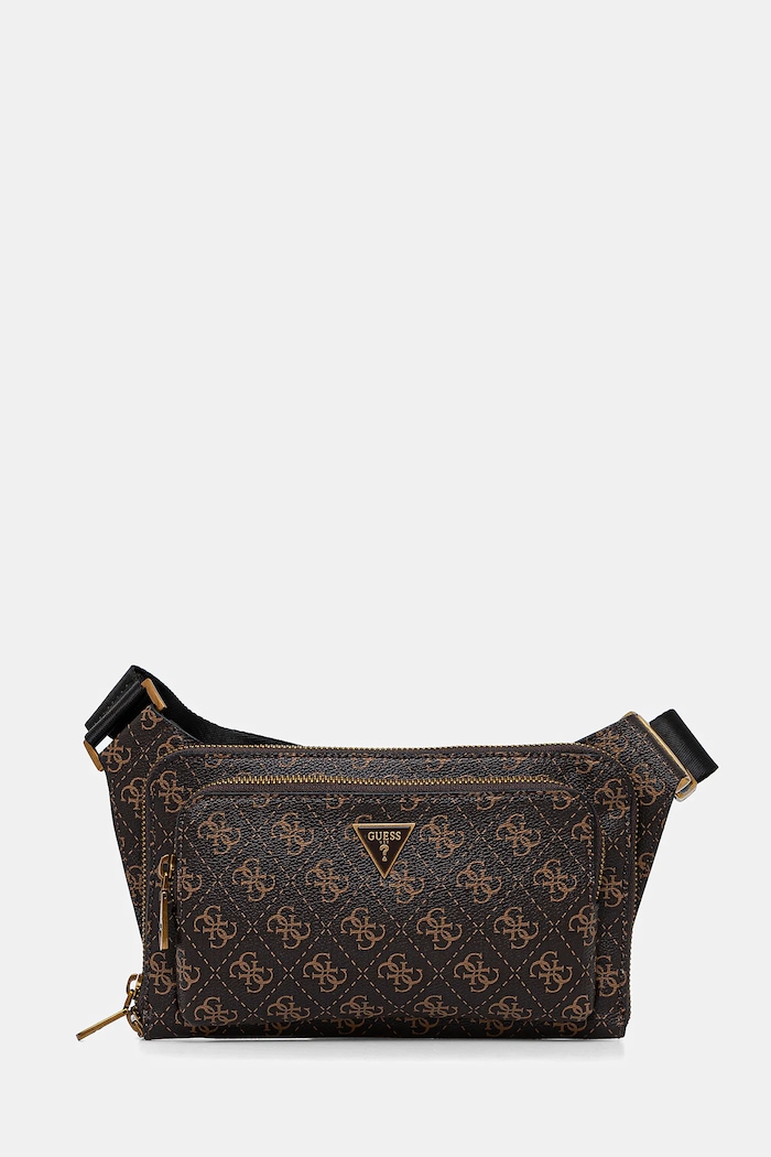 Torbica za okoli pasu Guess MILANO Ne ustreza A4 rjava HMMILO.P5214