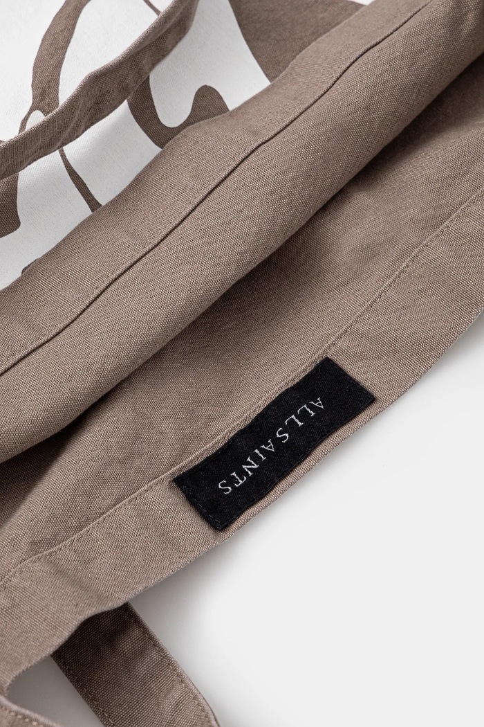 AllSaints geantă de bumbac ORLANDO37 x 36 x 11 cm M285XB bej