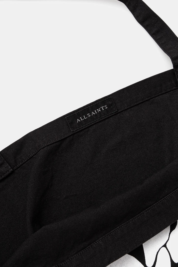 Бавовняна сумка AllSaints ORLANDO37 x 36 x 11 cm чорний M285XB