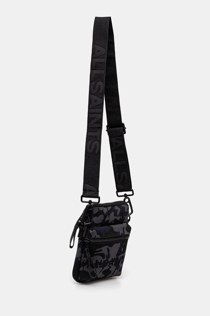 AllSaints borsetă FALCON KNIT M022XC negru SS25