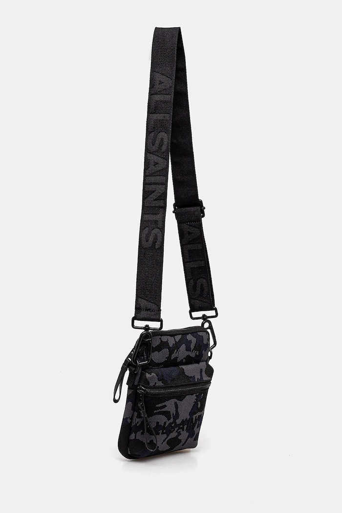 AllSaints borsetă FALCON KNIT M022XC negru SS25