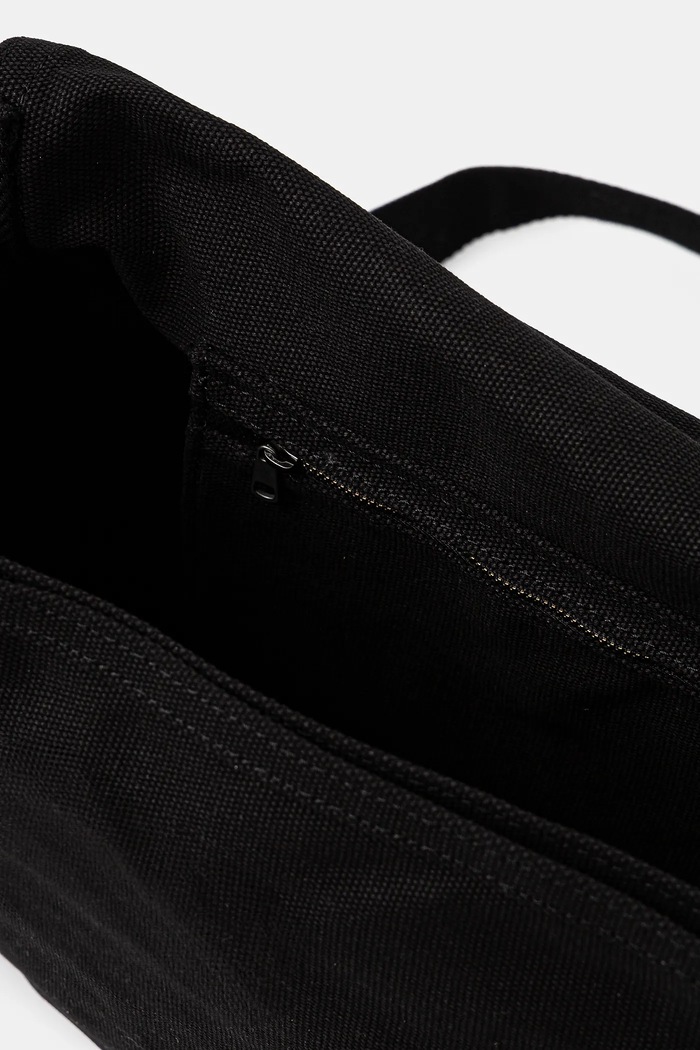 A.P.C. geantă de bumbac Besace Recuperation CODBM.H61930 negru