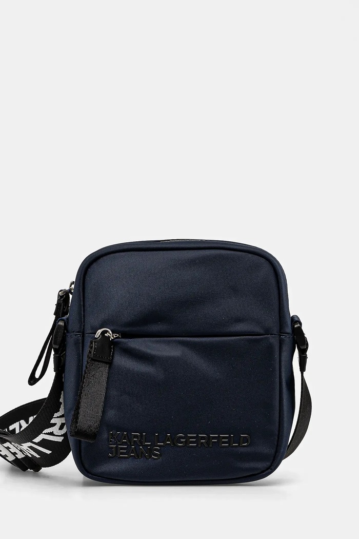 Karl Lagerfeld Jeans borsetta sovrastampa blu navy A1M30337