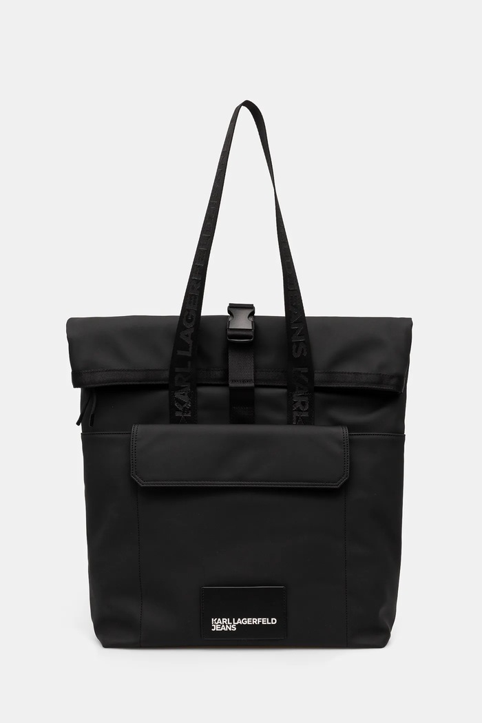Torba Karl Lagerfeld Jeans odgovara formatu A4 crna A1M30309