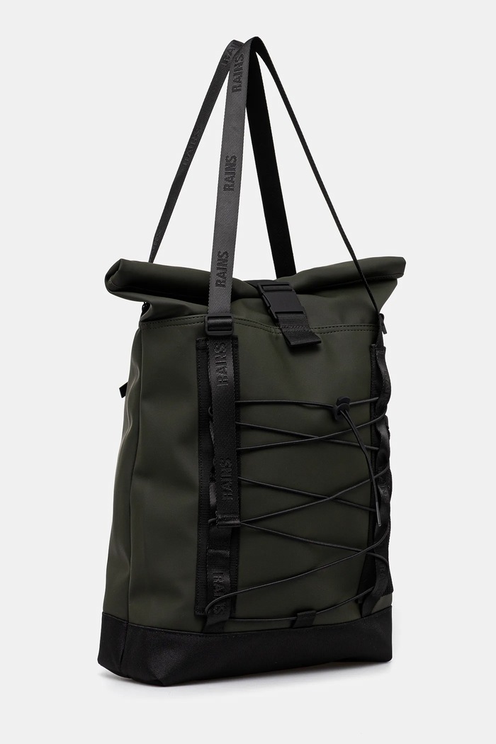 Сумка Rains Trail Rolltop Tote Bag W3 13390.03 зелёный SS25
