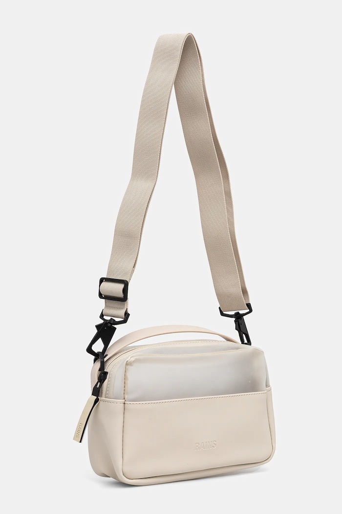 Чанта през рамо Rains Split Box Bag 14470.107 бежов SS25