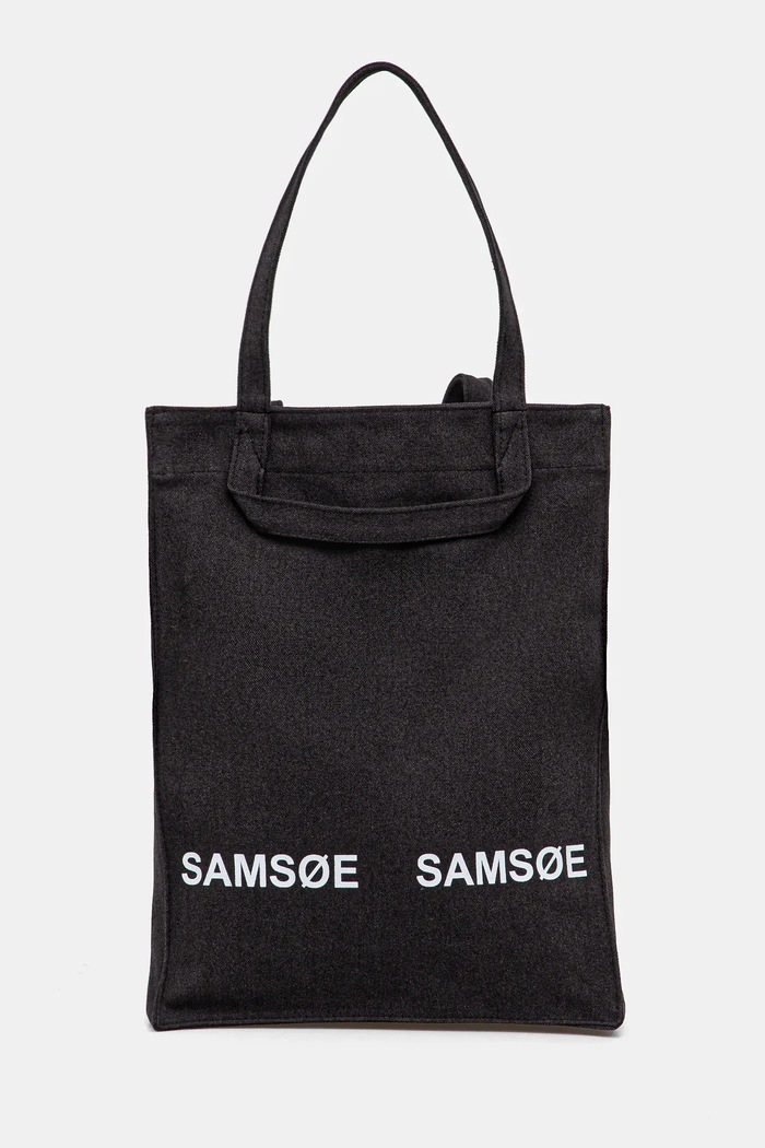 Τσάντα Samsoe Samsoe SALUCCA υφασμάτινο μαύρο U25100003
