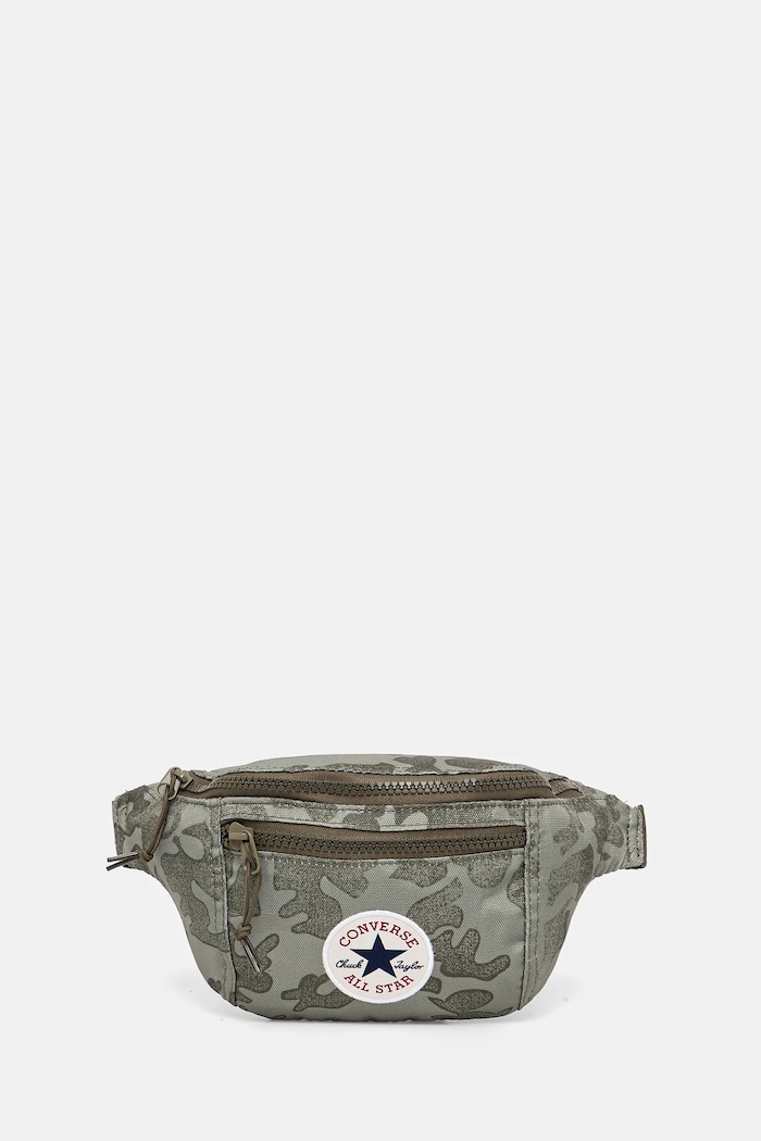 Torbica za okoli pasu Converse Našitek zelena 10027982.A01