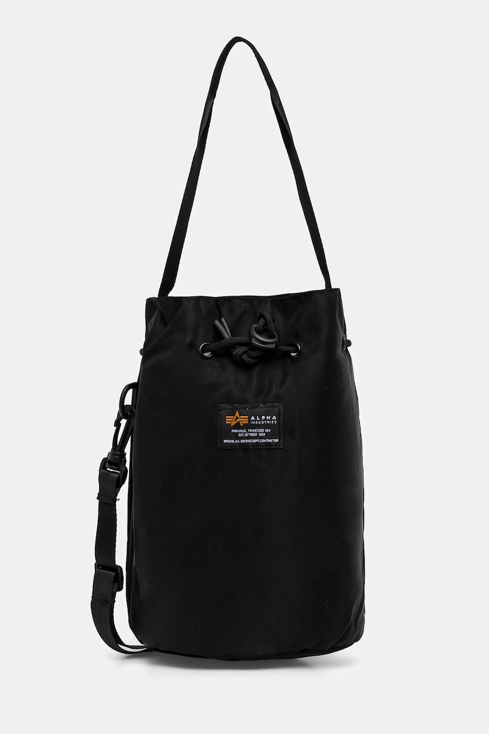 Malá taška Alpha Industries Carry Bag Wmn potlač čierna 148944