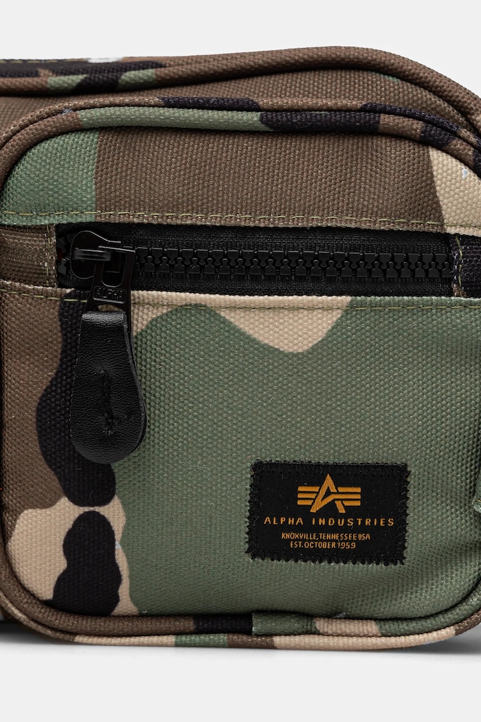 Сумка Alpha Industries Label Waist Bag зелёный 156943