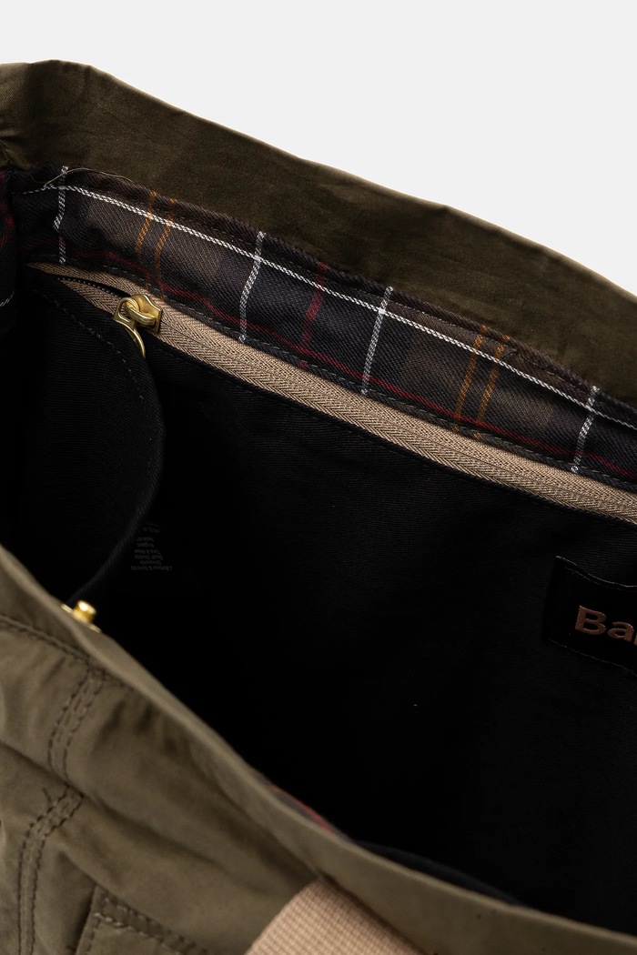 Barbour cotton bag Barbour Transport Carry All Tote Bag UBA0744 green
