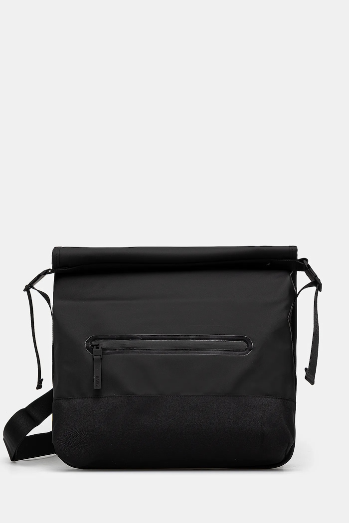 Taška Rains Trail Rolltop Messenger Bag W3 jednofarebný čierna 14490.01