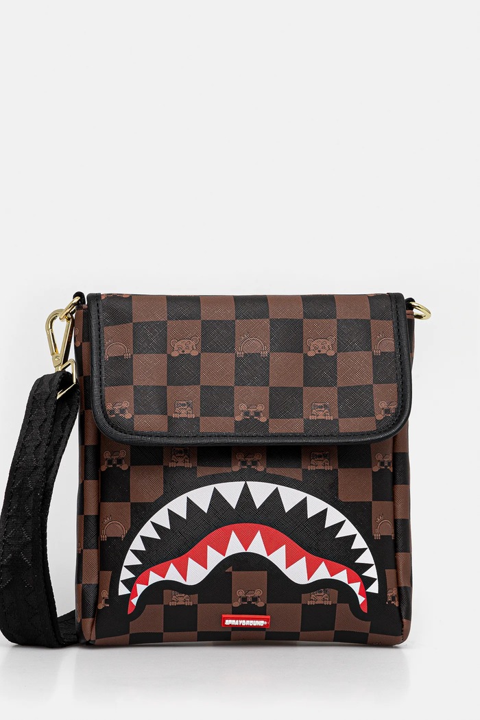 Sprayground borseta nu incape in A4 maro 910B7505NSZ